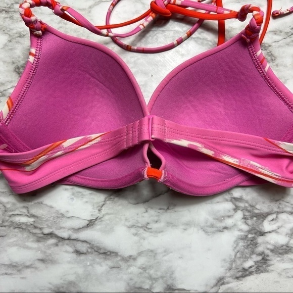 AERIE Padded Push Up Charley Halter Swimsuit Bikini Top 36C - Picture 4 of 6